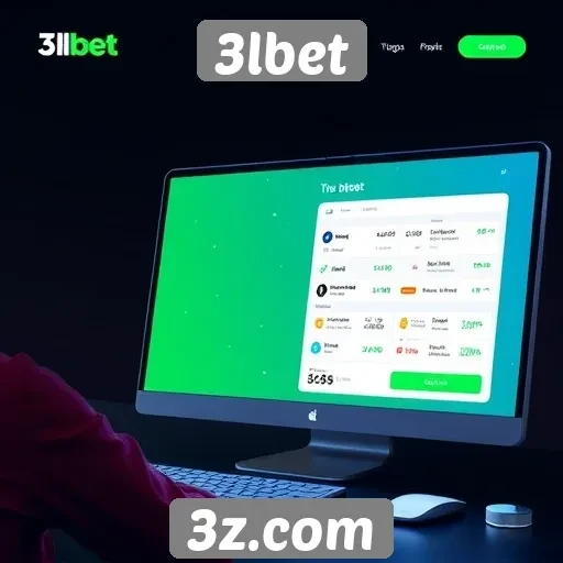 Interface do usuário no site 3lbet